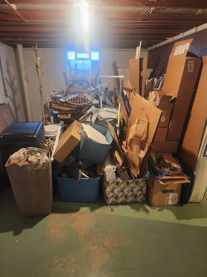 Roll-off dumpster container at job site for 2 Yard Dumpster Rental in Oregon